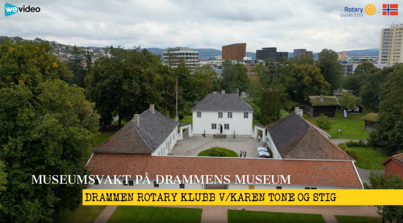 Drammen Rotary tar jobbene som museumsvakter søndag 31. august 2025
