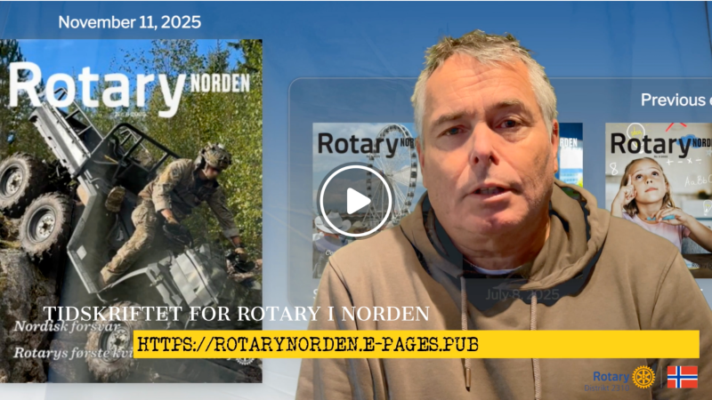 NYHETER fra Rotary Norden - November 2025